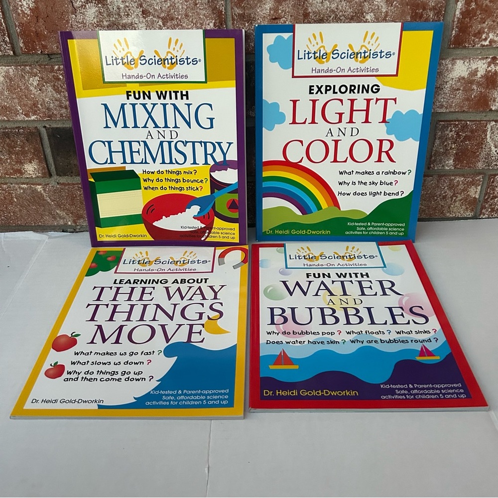 Little Scientists Hands On Activities 4 Ct Book Lot Elementary K-3rd Grade